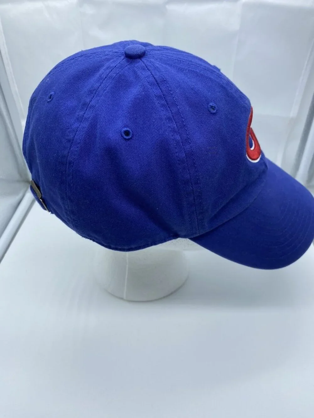 Chicago Cubs Blue Baseball Hat Cap Adjustable Strap-Back MLB Red C 47 Brand